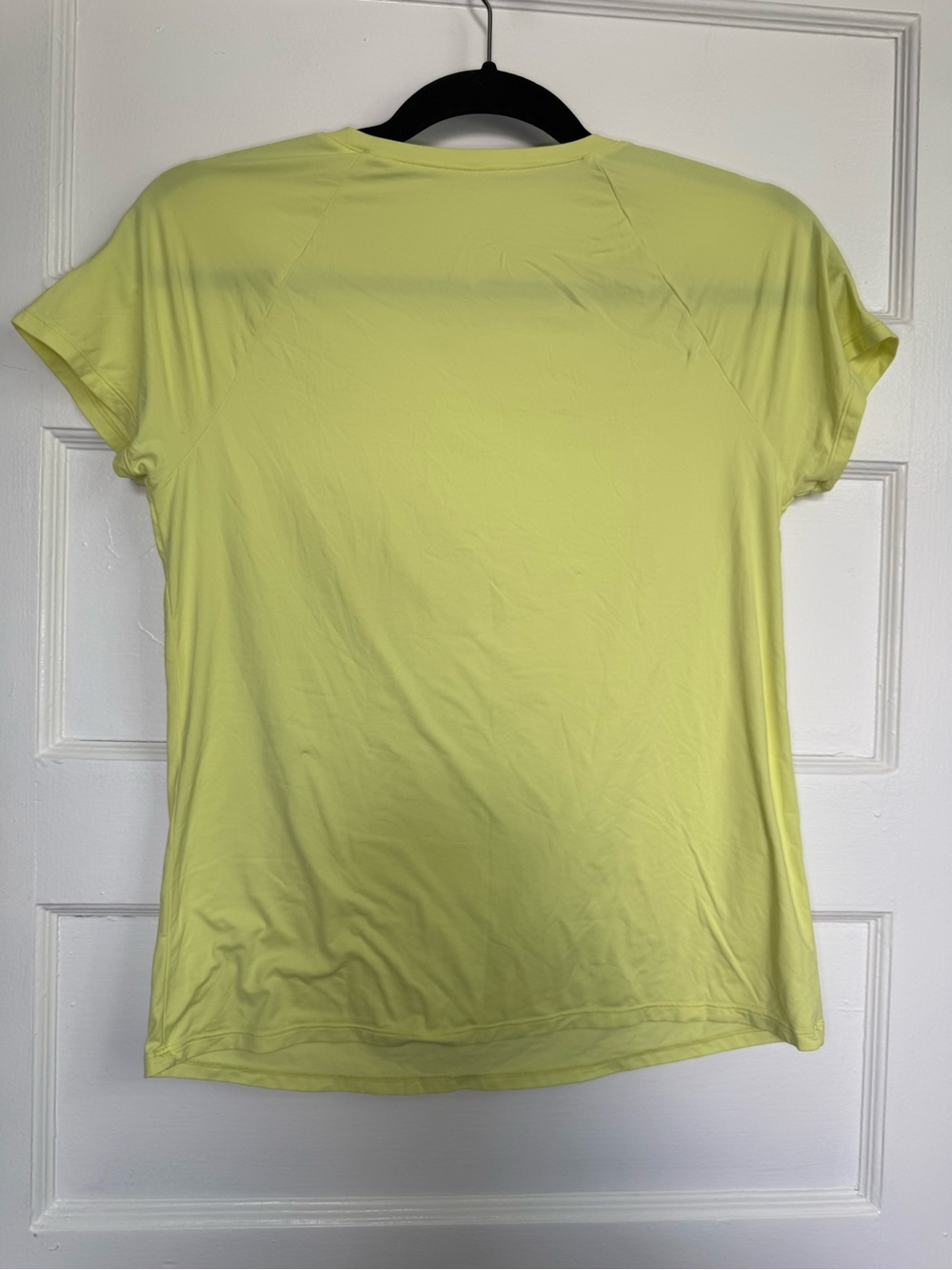 ALO Yoga Short Sleeve Crew Tee - Pale Yellow Sz XS - Picture 7 of 10